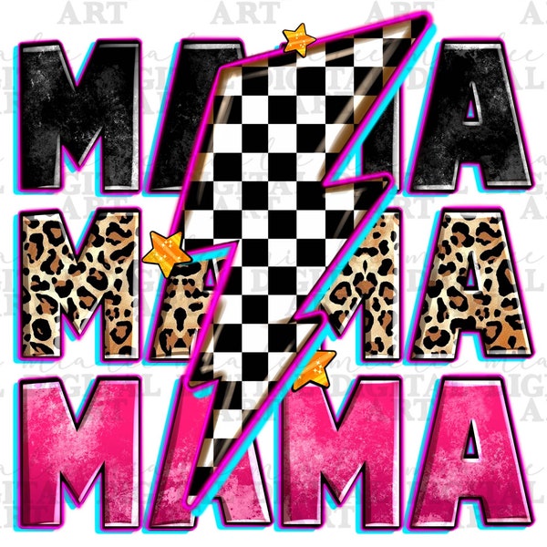 Race lightning bolt mama png sublimation design download, race life png, racing png, game day png, sport png, sublimate designs download