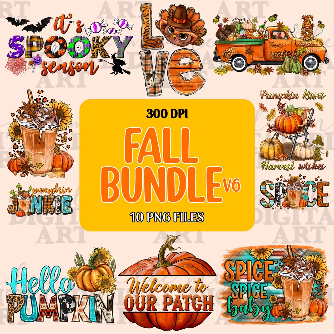Fall Bundle V6 Png Sublimation Design Download, Hello Fall Png, Fall ...