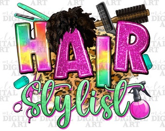 Hairstylist png sublimation design download, hairdresser png, hair boss png, western background png, hairstylist png, sublimate download