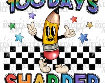 100 days of school png sublimation design download, happy 100 days png, school vibes png, back to school png, sublimate designs download