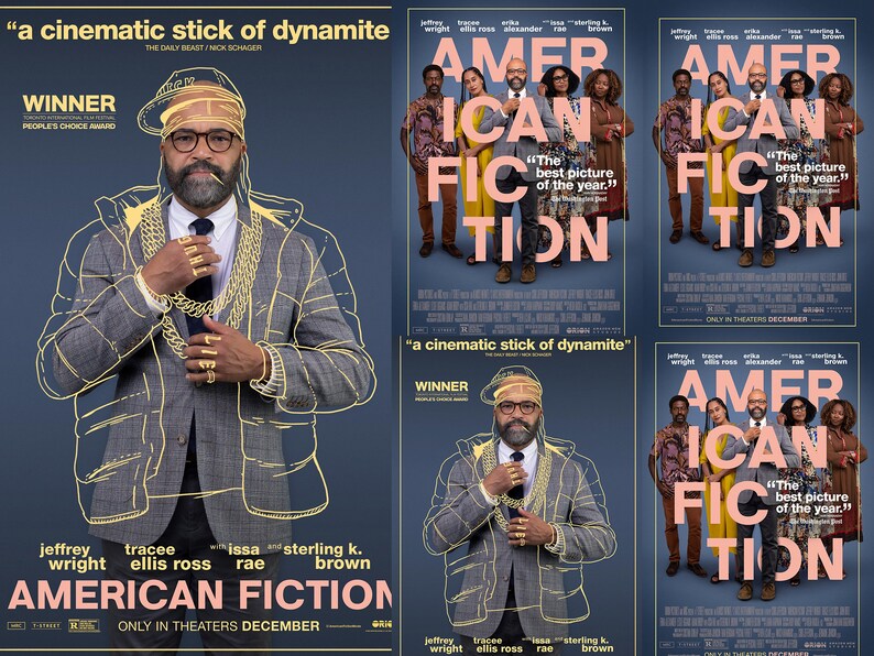 American Fiction Movie Poster Exclusive Limited Edition Collectible