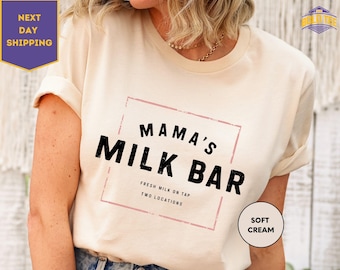 Breastfeeding Shirt, Mama Breastfeeding Milk Bar, Lactation Mom Breastfeeding Gift, Mom Tee, Breastfeeding Mama Tee