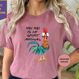 Hei Hei Is My Spirit Animal Shirt, Moana Shirt, Moana Glitter Shirt, Sidekicks Shirt, Disneyland Family Trip Vacation Gift