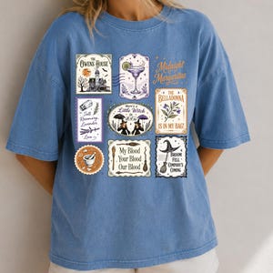 Vintage Midnight Margaritas Shirt, Practical Magic T-Shirt, Retro Halloween Film Shirt, Girls Will Be Girls Shirt, Geschenkidee für die Gruselsaison Bild 4