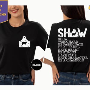 Youth Stock Show Shirt, Farm Life Shirt, Show Mom Tee, Fair life, Livestock Tee Pig Shirt. Lamb Goat Steer Dairy Cow