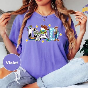 Dad Shirt, Buzz Lightyear Father's Day T-Shirt, New Dad Bullseye T-Shirt, land Family Vacation ST-Shirtirt image 2