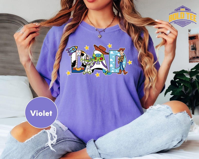 Dad Shirt, Buzz Lightyear Father's Day T-Shirt, New Dad Bullseye T-Shirt, land Family Vacation ST-Shirtirt image 2