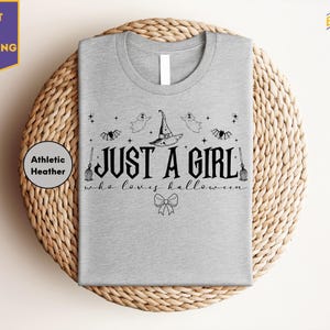 Just A Girl Who Loves Halloween Shirt, Halloween Shirt, Halloween Funny Shirt, Halloween Party, Scary Halloween Shirts