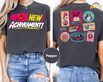 New Achievement T-Shirt, Donut and Carl Tee, Book Series Fan Merchandise, Fantasy Book Reader Shirt Bookish Merch