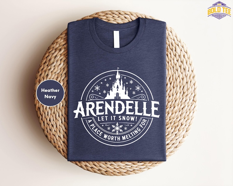 Meet Me in Arendelle Frozen Shirt, Elsa Anna Olaf Disney Tee, Vintage Arendelle Castle Shirt, Cute Frozen Family Trip T-Shirt image 3