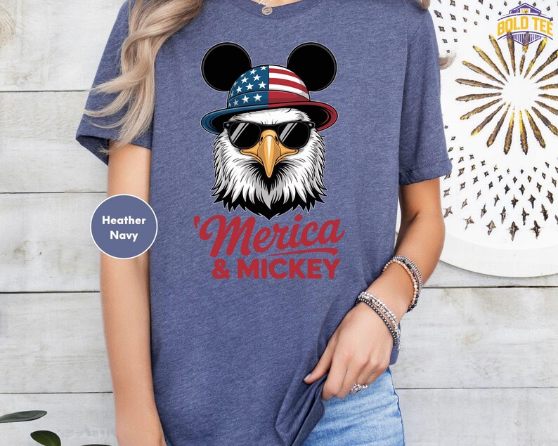 a woman wearing a mickey mouse t - shirt