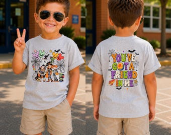 Vintage Disney Pixar Toy Story Halloween Kids, Buzz Woody Jessie Rex 1995 Tee Toy Story Group Halloween Shirt WDW Family Trip