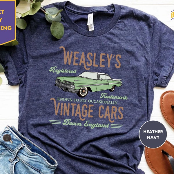 Wizard Flying Car Shirt, Vintage Flying Cars, Wizard Shirt, Weasley Shirt, Bookish Tee, Universal T-Shirt