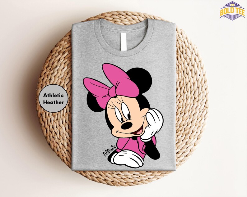 Comfort Colors Minnie Mouse T Shirt, Disney Minnie Shirt, Minnie Checkered Shirt, Disney Gift Shirts, Disney Shirts , Minnie Shirt Bild 4