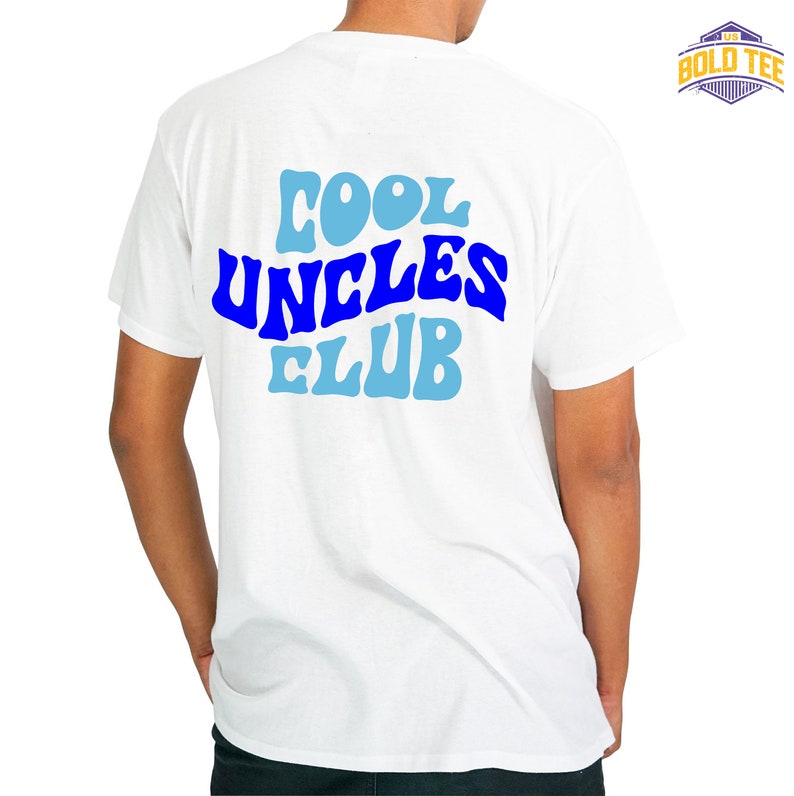 Produktbild von Fathers Day Tshirt Cool Uncles Club Best Uncle Ever Funny Pocket T