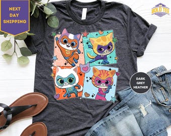 Disney Super Kitties Shirt, Super Cat T-Shirt, Super Kittie Buddy Bitsy Ginny Sparks Hero Shirt, Disney Kitties Tee