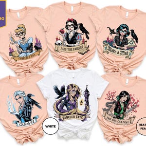 Disney Punk Princess Shirt, Girls Trip Rocker Princess Shirt, Tattoo Princess Shirt, Villains Princess Shirt, Disney Girls