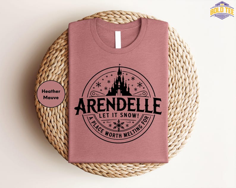 Meet Me in Arendelle Frozen Shirt, Elsa Anna Olaf Disney Tee, Vintage Arendelle Castle Shirt, Cute Frozen Family Trip T-Shirt image 2