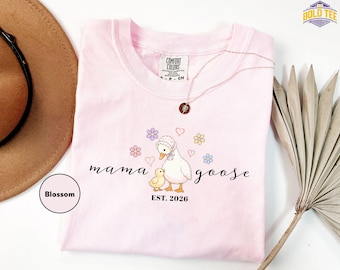Mama Goose Shirt, New Mom Shirt 2026, Motherhood Shirt, Pregnancy Announcement Shirt, Mom To Be Shirt, Baby Shower Gift