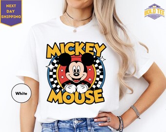 Retro Mickey Mouse Shirt, Disney Mickey 1928 T-Shirt, Retro Mickey Shirt, Disney Trip Shirt, Checkered Mickey Shirt