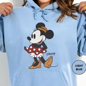Cute Minnie Mouse Classic Sketch Cute Vintage Portrait T-Shirt, Retro Disney Trip Shirt, Vintage Minnie Shirt, Disney Family Bild 2