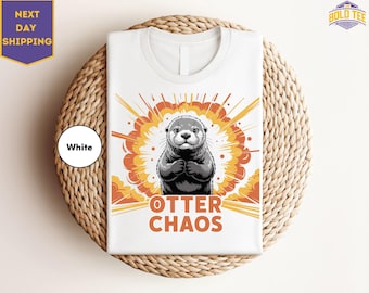 Otter Chaos Shirt, Otter Gift, Otter Clothes, Otter Meme T-Shirt, Funny Sea Otter Shirt Gift, River Otters T-Shirt