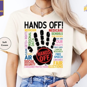 Hands Off Protest Shirt, Political Activism Hands Off Protest Tee, Hoodie, Save Public Lands, Medicare, Social Tee