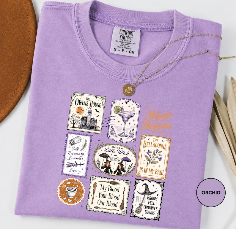 Vintage Midnight Margaritas Shirt, Practical Magic T-Shirt, Retro Halloween Film Shirt, Girls Will Be Girls Shirt, Geschenkidee für die Gruselsaison Bild 6