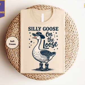 Silly Goose On The Loose Toddler Shirt, Funny Silly Goose Kids Shirt, Funny Goose Kids Shirt, Natural Toddler Shirt