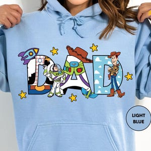 Dad Shirt, Buzz Lightyear Father's Day T-Shirt, New Dad Bullseye T-Shirt, land Family Vacation ST-Shirtirt image 3