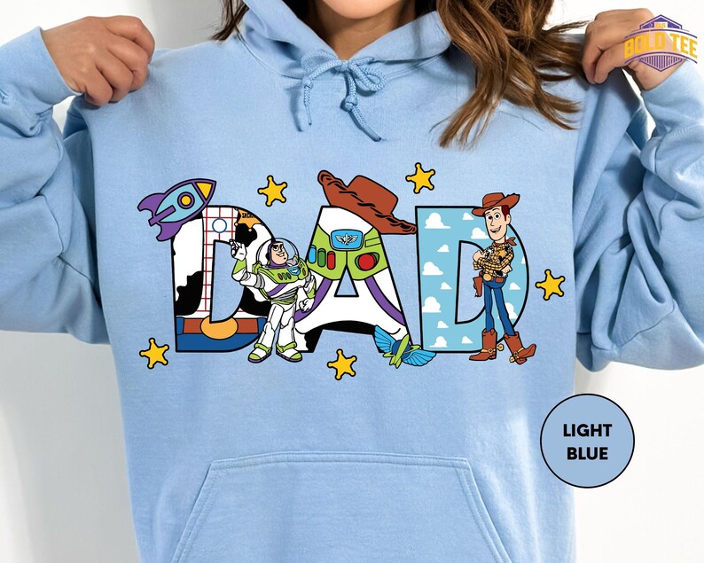 Dad Shirt, Buzz Lightyear Father's Day T-Shirt, New Dad Bullseye T-Shirt, land Family Vacation ST-Shirtirt image 3