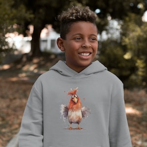 Boys animal hoodie top
