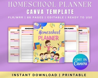 Homeschool Planner Printable, Homeschool Planner, Homeschool Printables, Homeschool Planning, Undated Planner