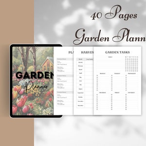 PLR Canva Garden Planner Template, Editable Canva Template, Done for ...