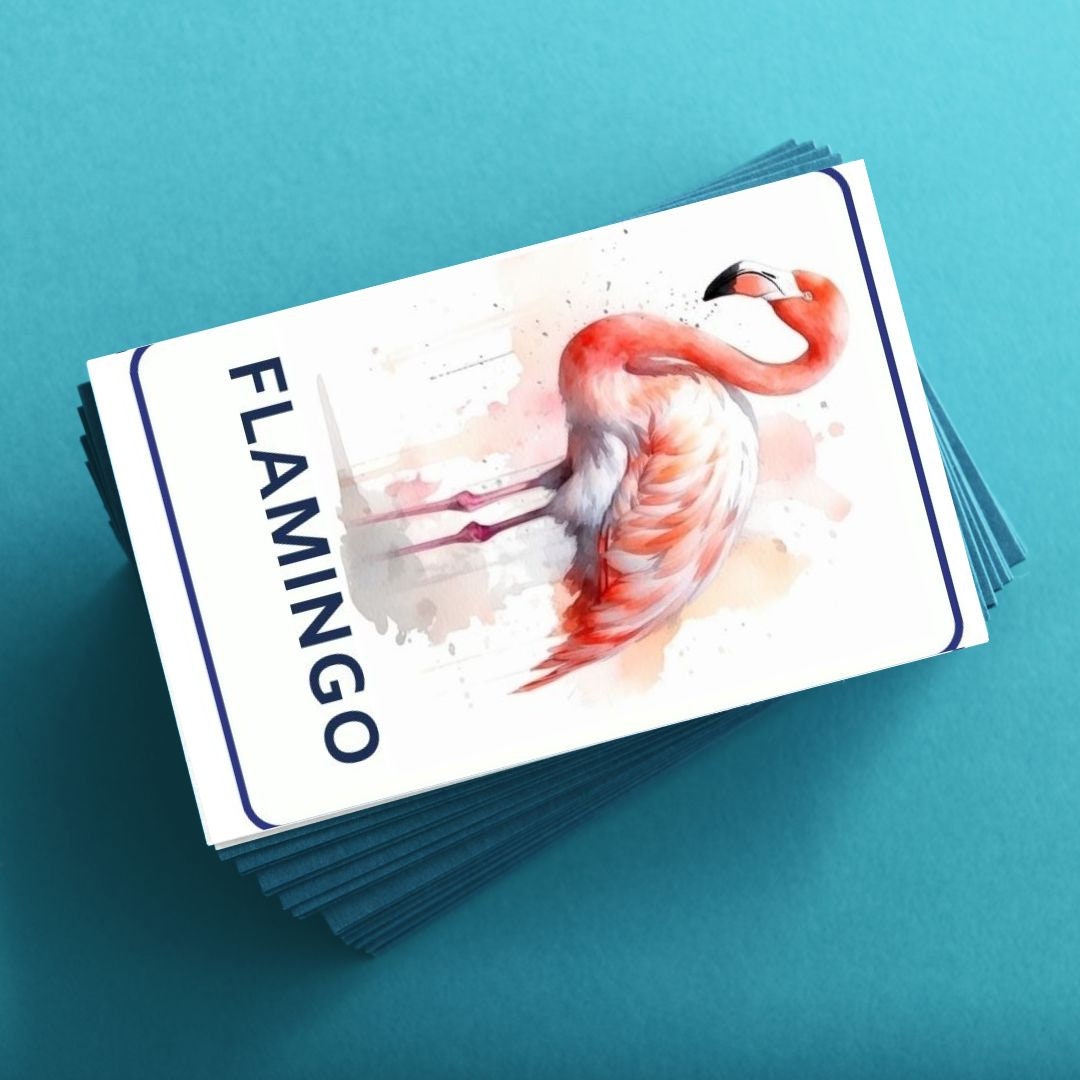 32 Birds Printable Flashcards Toddlers, Image Cards for Kids, Printable