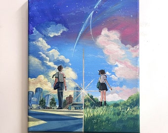 Your Name Anime Original Acrylic Painting MADE TO ORDER | Room