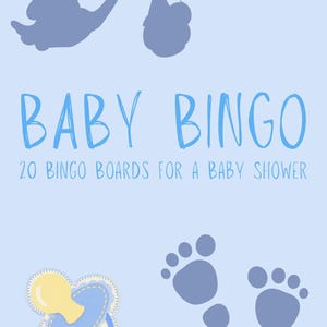 digital download A5 baby shower bingo game