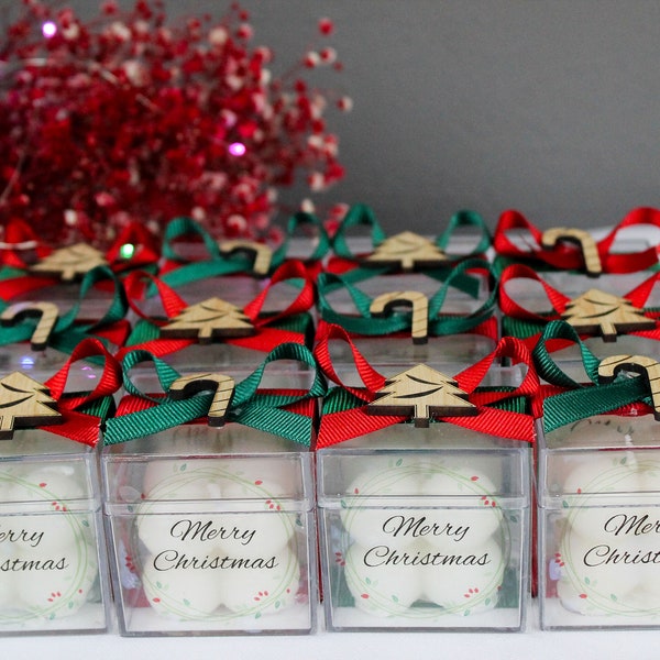 Christmas Candle Favors,Gift for New Year 2024,Gift For Happy Holiday,Noel Favor Candles,Personalized Christmas Gift,Custom Christmas Favors