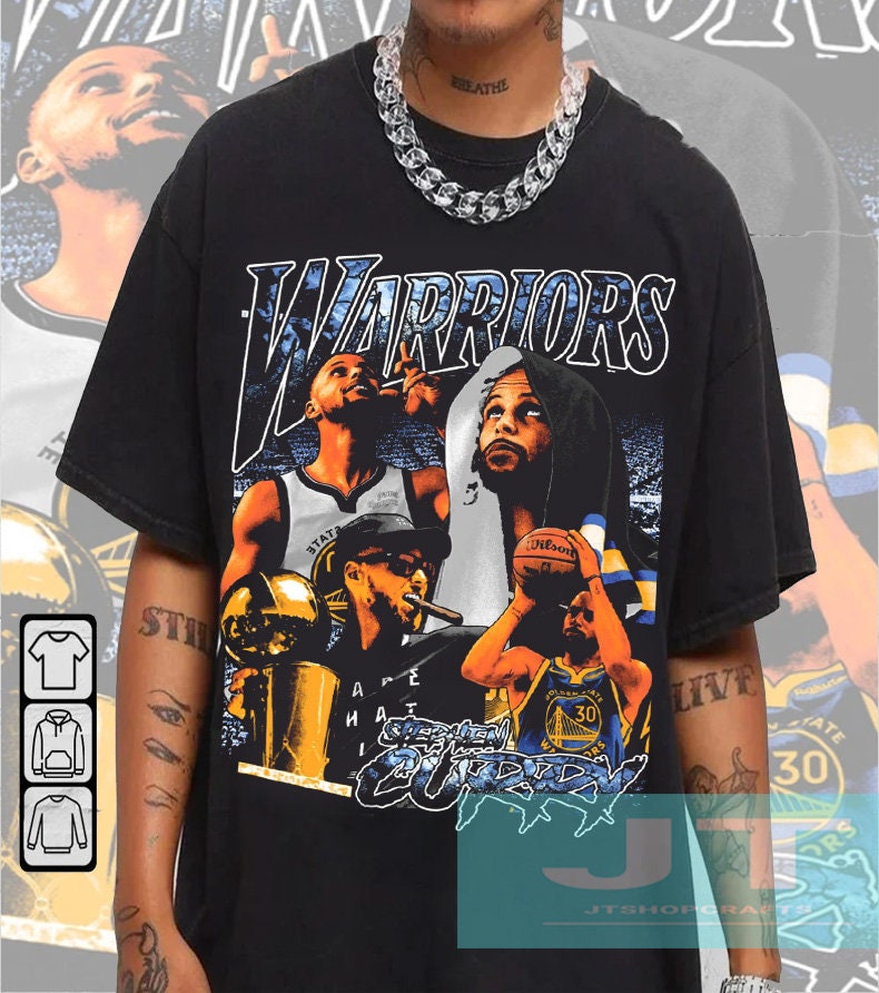 Vintage Golden State Warriors 90s Style Shirt, Stephen Curry