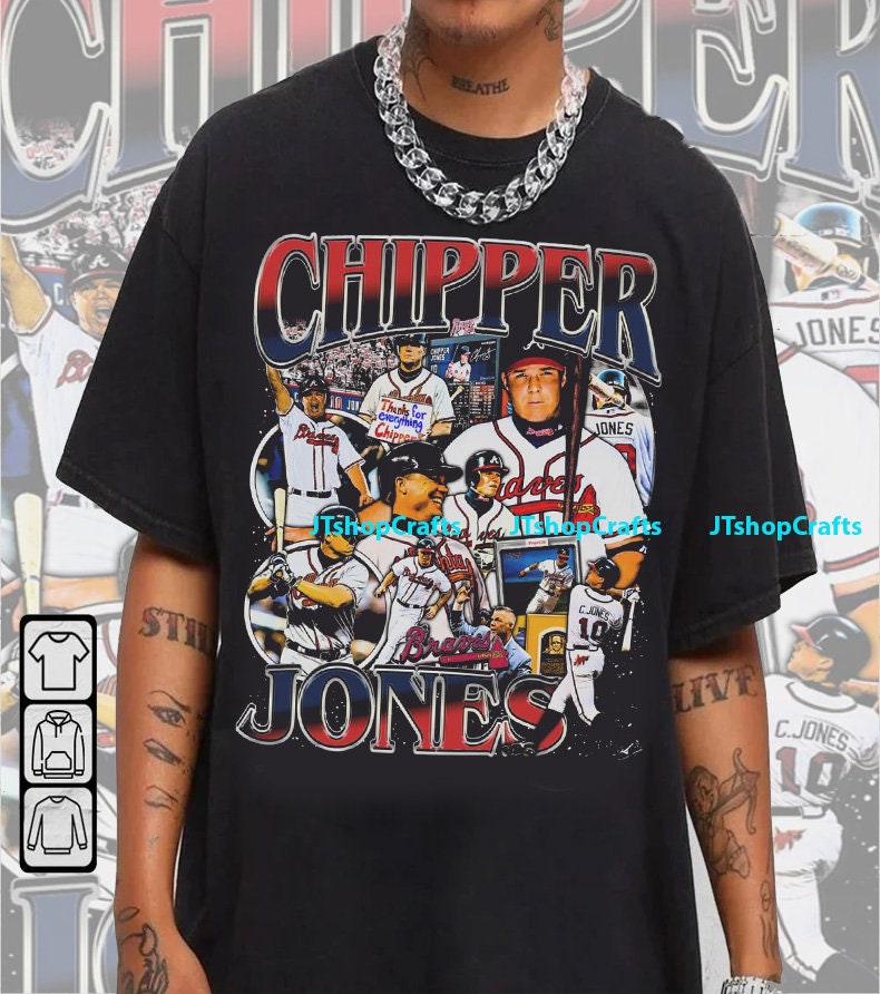 chipper jones t shirt jersey