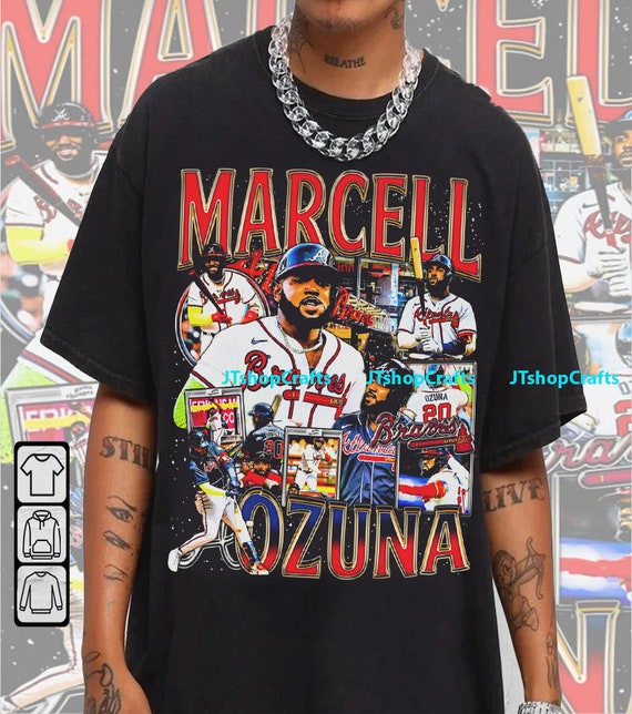 Vintage 90s Graphic Style Marcell Ozuna T-shirt Marcell Ozuna 