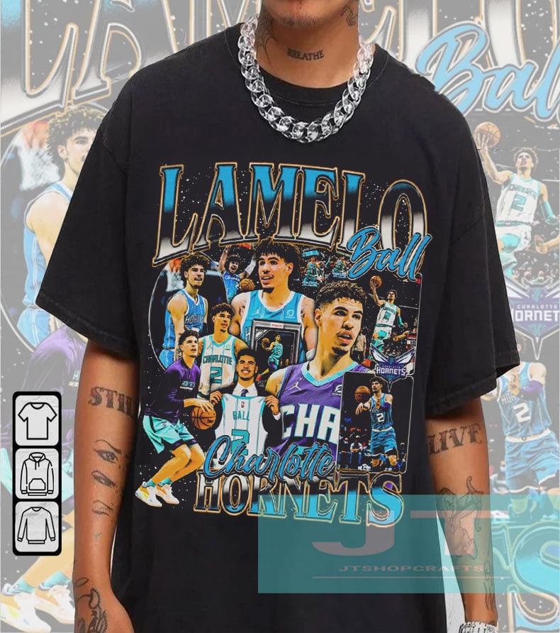  LaMelo Ball Men's T-Shirt - LaMelo Ball Charlotte Basketball :  Sports & Outdoors
