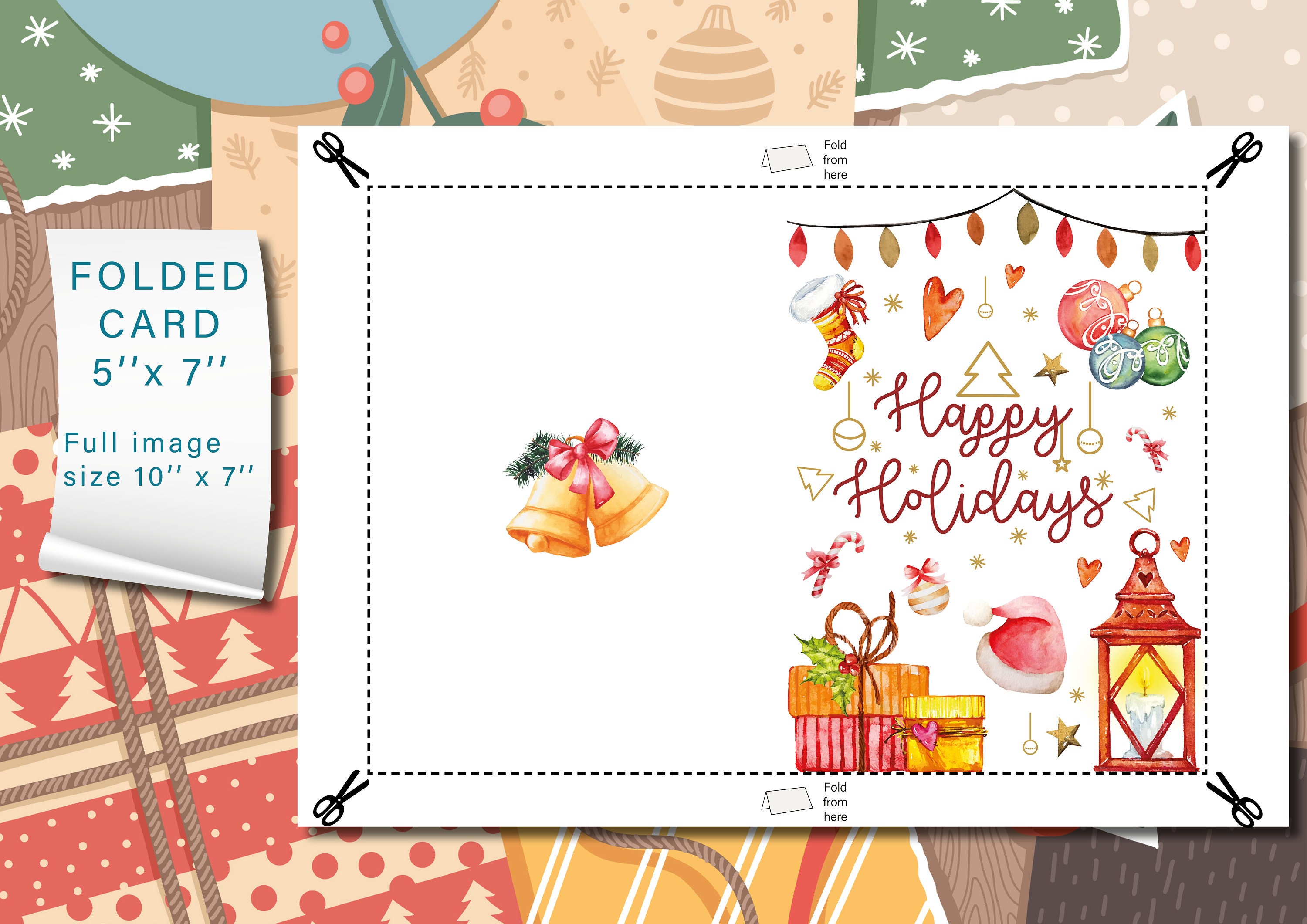 Christmas Card, Merry Christmas Card 2024, Beautiful Printable