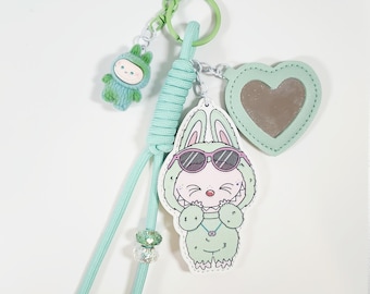 Green teal la bubu bag charm / Keychain