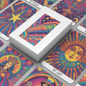 TAROT CARDS - Psychedelic Style - 22 CARDS
