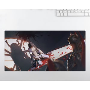 Anime RGB LED Large Mouse Pad, Honkai Star Rail Blade, Desk Mat, Mousepads ,Gaming Mousepad Keyboard Pad , Gift