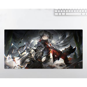 アニメ RGB LED 大型マウスパッド、Honkai スターレール Boothill、デスクマット、マウスパッド、ゲーミングマウスパッド、キーボードパッド、ギフト