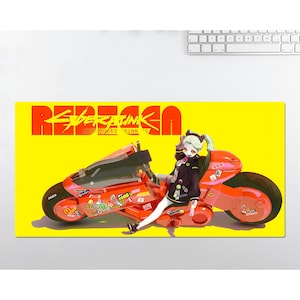 Anime RGB LED Large Mouse Pad, Cyberpunk Edgerunners Rebecca, Desk Mat, Mousepads ,Gaming Mousepad Keyboard Pad , Gift