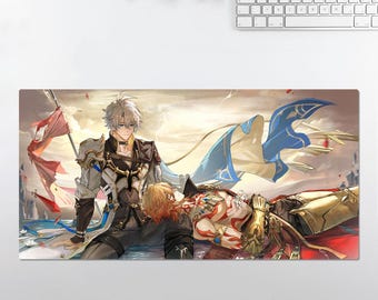 Anime RGB LED Large Mouse Pad, Honkai Star Rail Mydei Phainon , Desk Mat, Mousepads ,Gaming Mousepad Keyboard Pad , Gift
