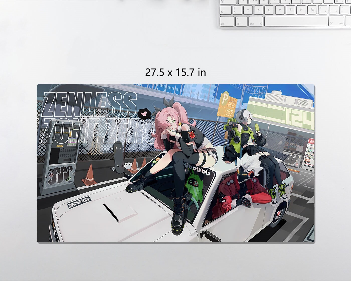 Anime RGB LED Large Mouse Pad, Zenless Zone Zero ZZZ Anby Nicole